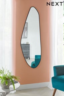 Black Organic Shape Full Length Mirror (U26251) | £130