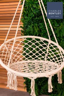 Charles Bentley Beige Outdoor Hanging Swing Chair Hammock (U26417) | £55