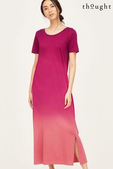 Thought Eliana Pink Dip Dye Tencel™ Organic Cotton Jersey Maxi Dress