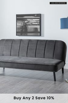 Julian Bowen Miro Grey Velvet Sofa Bed (U26998) | £450