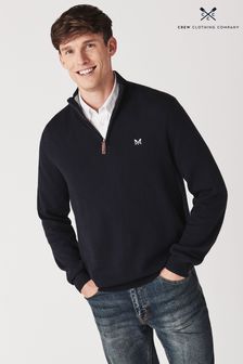 Crew Clothing Navy Blue  Cotton Classic Jumper