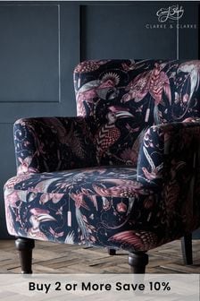 Emma Shipley Pink Dalston Audubon Velvet Chair