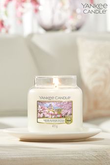 Yankee Candle White Medium Jar Sakura Blossom Festival Scented Candle