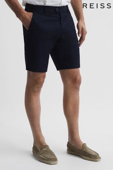 Reiss Navy Wicket Casual Chino Shorts (U29430) | £68