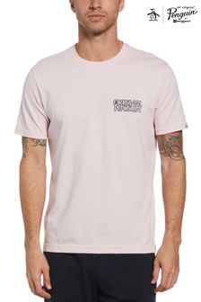 Original Penguin Parfait Pink Graphic Logo T-Shirt