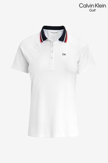 Calvin Klein Golf White Holloway Polo Shirt