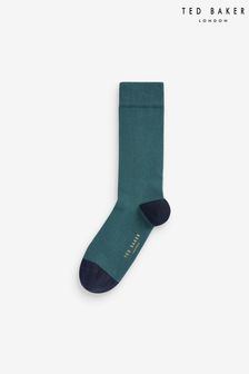 Ted Baker Dk-Green Plain Socks