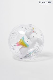 Sunnylife Clear Unicorn 3D Inflatable Beach Ball