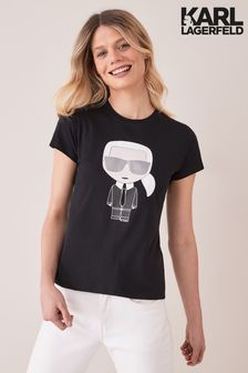 Karl Lagerfeld Black Ikonik Karl T-Shirt