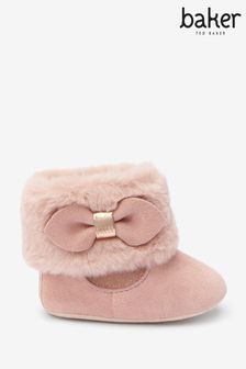 Baker by Ted Baker Pink Faux Fur Boots (U30936) | £18