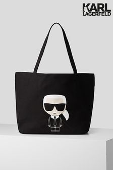 Karl Lagerfeld Ikonik Karl Black Tote Bag