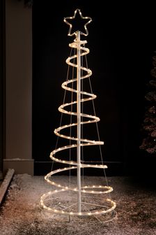 White Outdoor Lit Christmas Tree (U31438) | £75