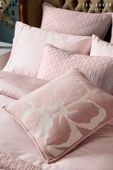 Ted Baker Pink Magnolia Felt Embroidered Cushion