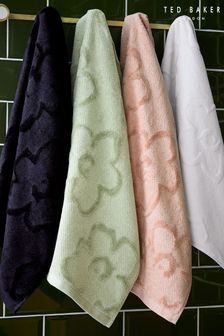 Ted Baker Sage Green Magnolia BCI Cotton Jacquard Towel