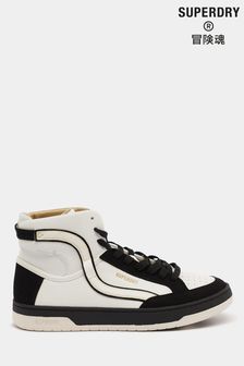 Superdry Vegan White  Basket High Top Trainers