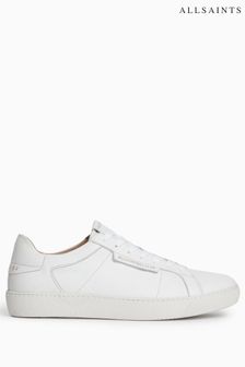 AllSaints White Sheer Low Top Trainers
