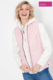 Joules Pink Minx Quilted Gilet