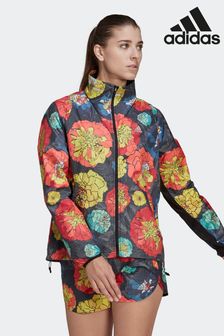 adidas Black Run Fast Flower Running Jacket (U34845) | £85