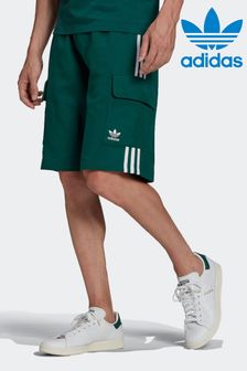 adidas originals Mens Green Adicolor Classics 3-Stripes Cargo Shorts