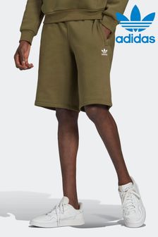 adidas originals Mens Green Adicolor Essentials Trefoil Shorts