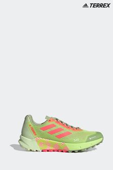 adidas Green Terrex Agravic Flow 2.0 Gore-Tex Trail Running Trainers