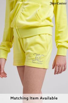 Juicy Couture Yellow Velour Shorts