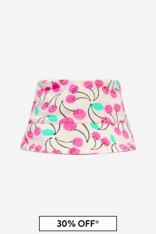 The Bonnie Mob Baby Unisex Organic Cotton Berry Sun Hat in Pink