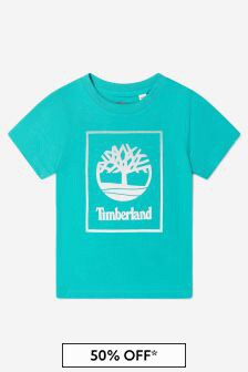 Timberland Boys Organic Cotton Jersey Logo T-Shirt