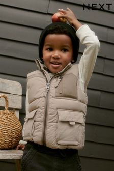 Stone Padded Gilet (3mths-10yrs) (U37846) | £24 - £28