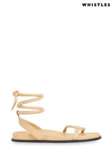 Whistles Cleo Brown Padded Strappy Sandals