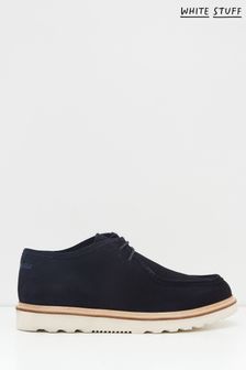 White Stuff Blue Robin Suede Shoes