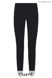Tommy Hilfiger Womens Black Curve Harlem Skinny Denim Jeans