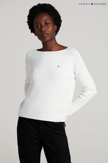 Tommy Hilfiger Natural Hayana Boat Neck Sweater