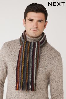 Mens Accessories Scarves and mufflers Grey Armani Exchange Chunky-knit Oversized Scarf in Grey for Men 