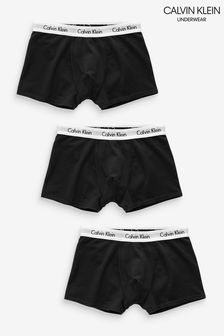Calvin Klein Black Modern Cotton 3Pk Trunks