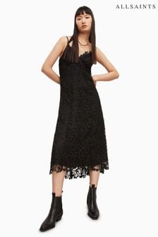 AllSaints Black Lali Dress