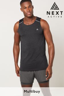 Charcoal Grey Next Active Gym & Training Vest (U41066) | £16