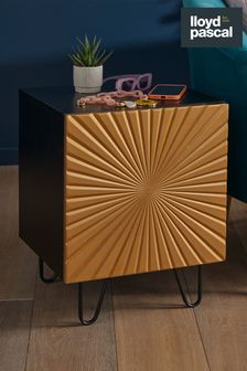 Lloyd Pascal Glamour Side Table  Black/Gold