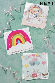 Multi Set of 6 Girls Birthday Cards (U42472) | £5
