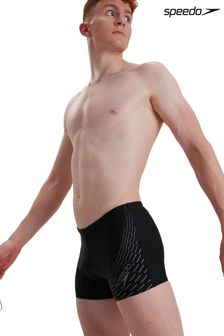 Speedo Black Medley Logo Aquashort Swim Shorts