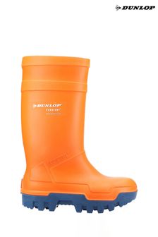 Dunlop Orange Purofort Thermo+ Full Safety Wellingtons