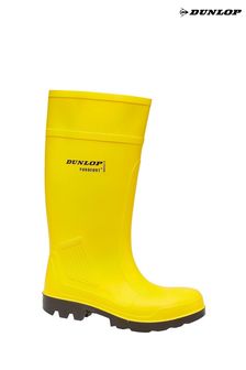 Dunlop Yellow Purofort Professional Full Safety Wellingtons