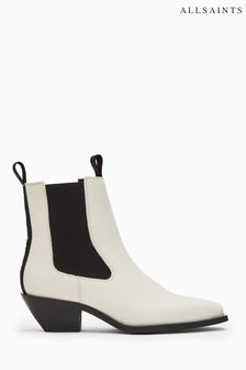 AllSaints White Vally Boots