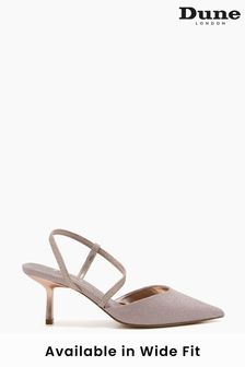 Dune London Rose Gold Colombia Wide Fit Cross Strap Courts