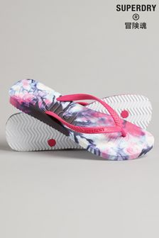 SUPERDRY Pink Code Tie Dye Flip Flops (U43355) | £18