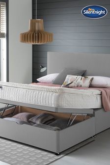 Silentnight Mirapocket 1000 Geltex Pillowtop Ottoman Divan Bed Set - Slate Grey (U43550) | £1,015 - £1,215