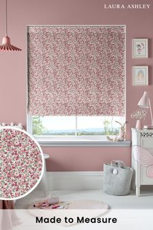 Laura Ashley Blush Pink Libby Floral Made To Measure Roman Blind