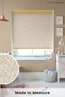 Yellow Libby Floral Made To Measure Roller Blind