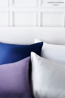 Jasper Conran London Navy Blue Organic Silk Pillowcase