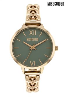 Missguided Gold Tone Dial Bracelet Watch